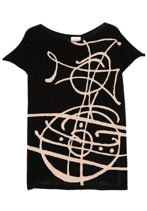 top beach graffiti orb unisex nero VIVIENNE WESTWOOD | 8101000P-K0073N401